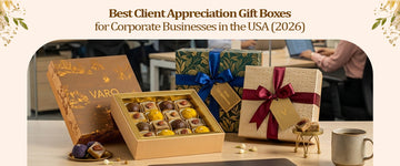 Client appreciation gift box with gourmet items for corporate gifting